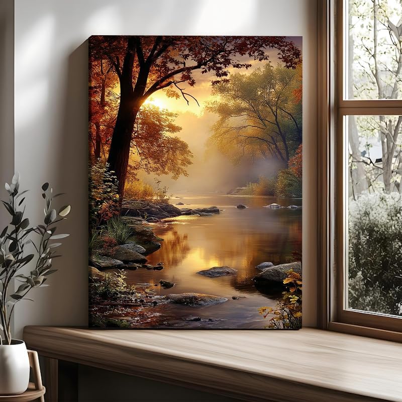 Serene Landscape Canvas Wall Art - Image 3