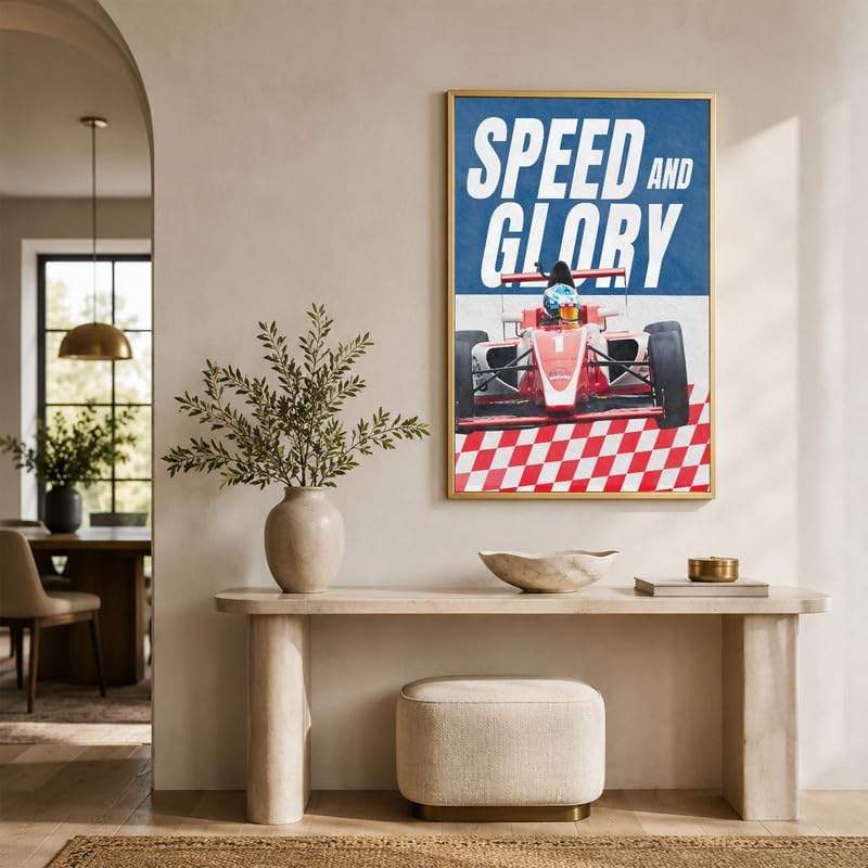 InkFlow Posters Racing Car Canvas Poster - Image 6