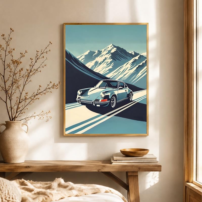 InkFlow Posters Vintage Sports Car Canvas Poster - Image 4