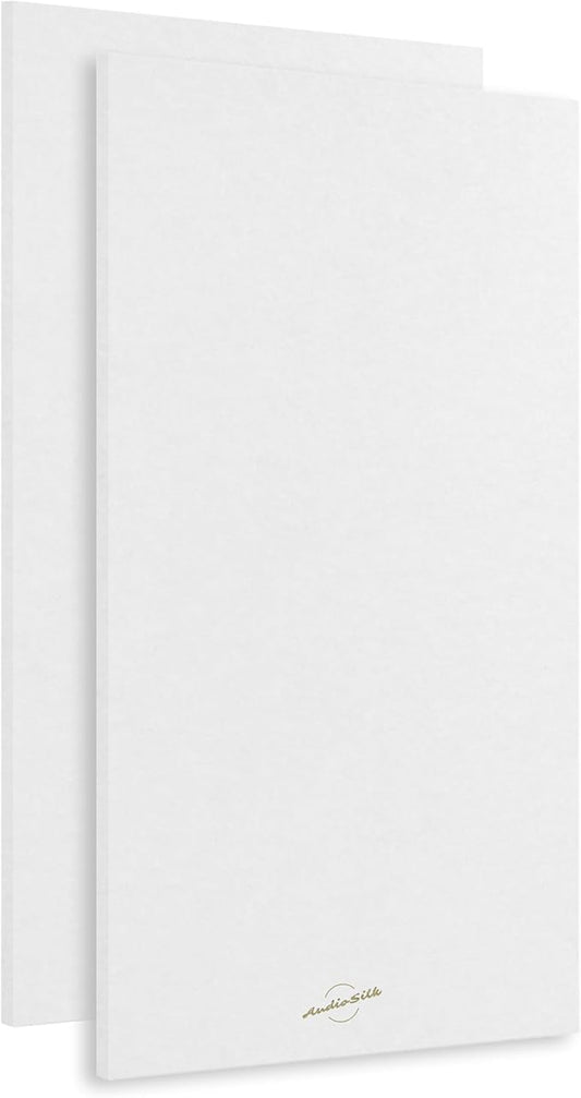 Acoustic Panels, 2 Pack, Pure White by AudioSilk