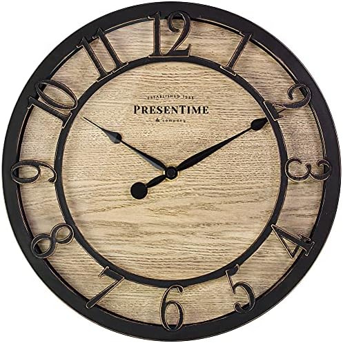 Presentime 10" Farmhouse Series Wall Clock by Presentime