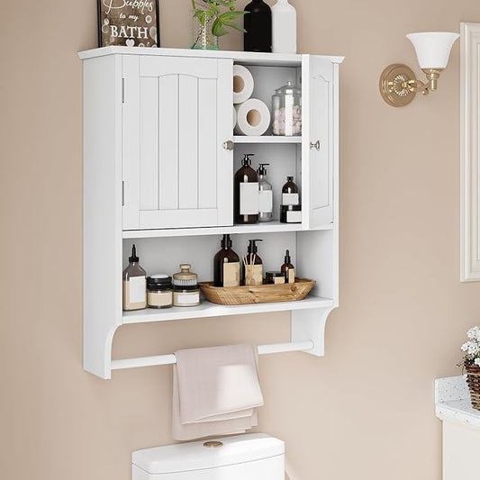 Bathroom Cabinet, Wall Mount, Towel Rack, Over The Toilet Storage Cabinet by MinoKesper