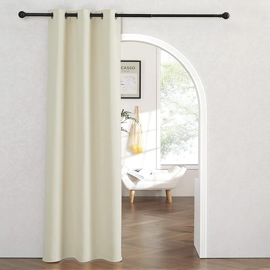 RYB HOME Blackout Curtains Thermal Insulating Privacy Temporary Door Curtains by RYBHOME