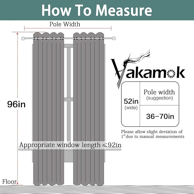 Yakamok Orange 100% Blackout Curtains, Total Blackout Lined Curtain Panels - Image 7