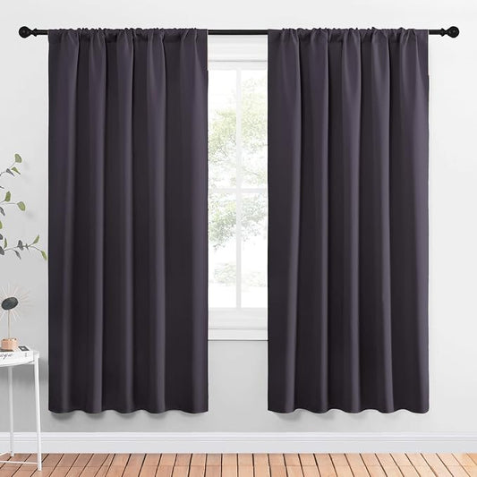NICETOWN Window Curtains Blackout Drapes, 1 Pair, 52 by 72-Inch, Thermal by NICETOWN