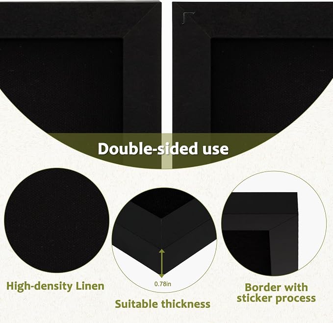 Double-Sided Black Cork Board - Image 2