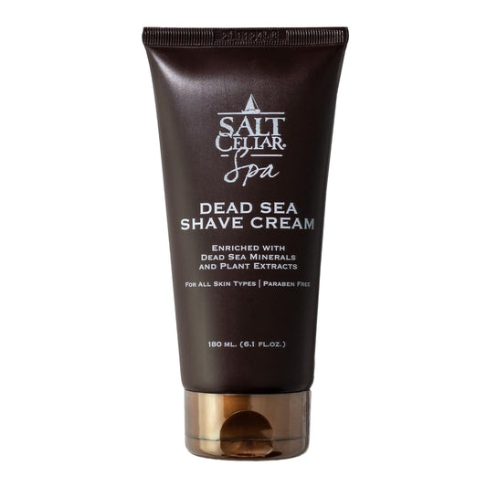 Salt Cellar Dead Sea Shave Cream - All-Natural Men’s Shaving Cream - Enriched Blend of Dead Sea Minerals and Plant Extracts - Delivers a Smooth and Comfortable Shave with a Light Scent – Paraben Free