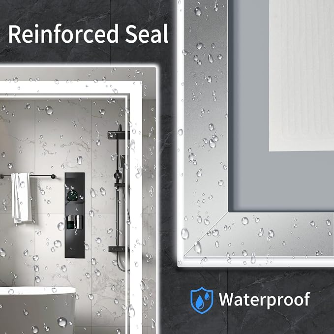 60"x28" LED Bathroom Mirror - Image 4