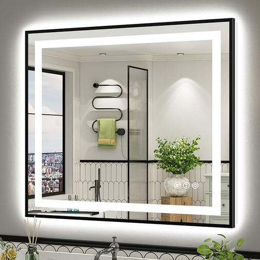 40x36 Inch LED Bathroom Mirror by Briivuemodernmirrors