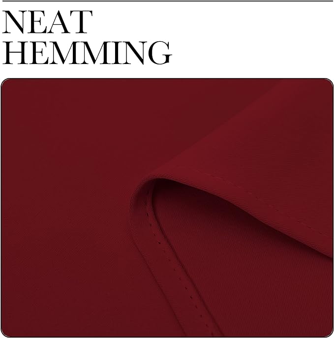 NICETOWN Christmas Burgundy Bedroom Curtains Blackout Draperies, Decorations - Image 6