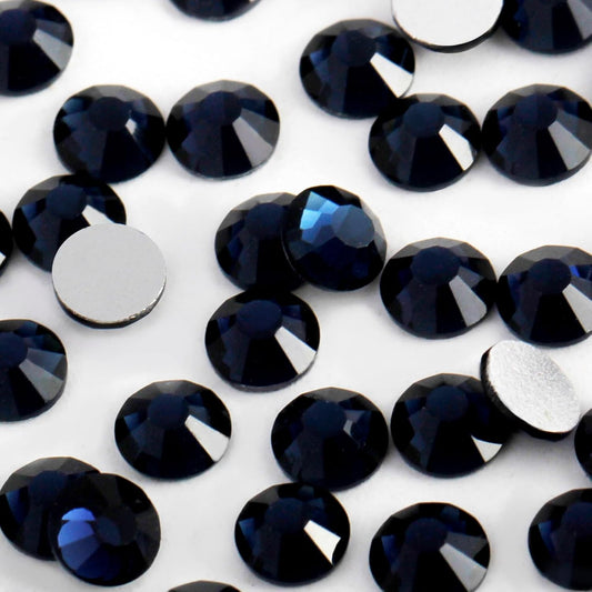 5000 PCS SS6 Flatback Rhinestones,12-Facet Diamond-Cut Glass Gems for Nail Art,Clothing,DIY Crafts,Glue-On Decoration Stones with Silver Backing,Montana