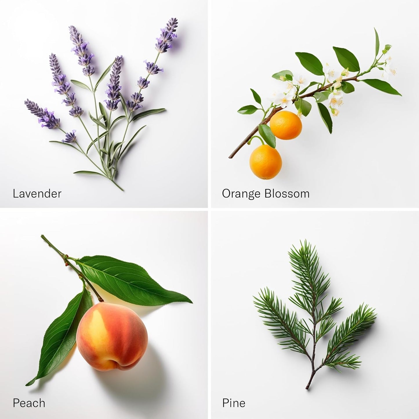 AromaTech Santal & The Hotel Set | Gift Set of Aroma Diffuser Essential Oils Blend of Santal Cardamom, Papyrus, Musk | The Hotel Peach, Red Rose, Pine - 10 Milliliter