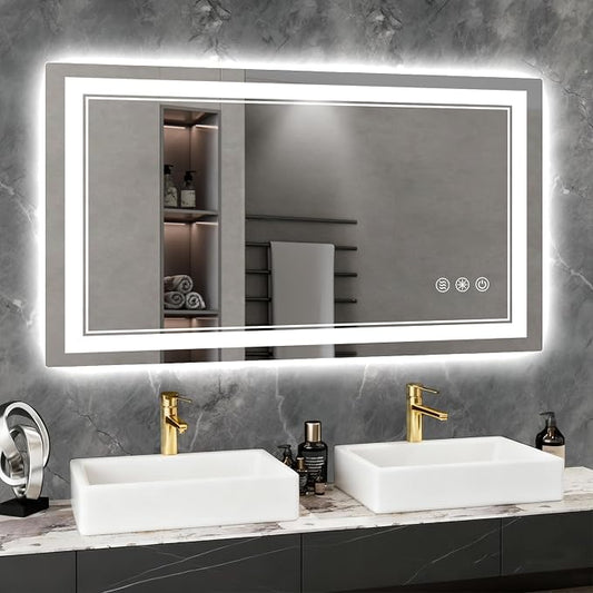 40x24 Inch LED Bathroom Mirror by Wedhouc