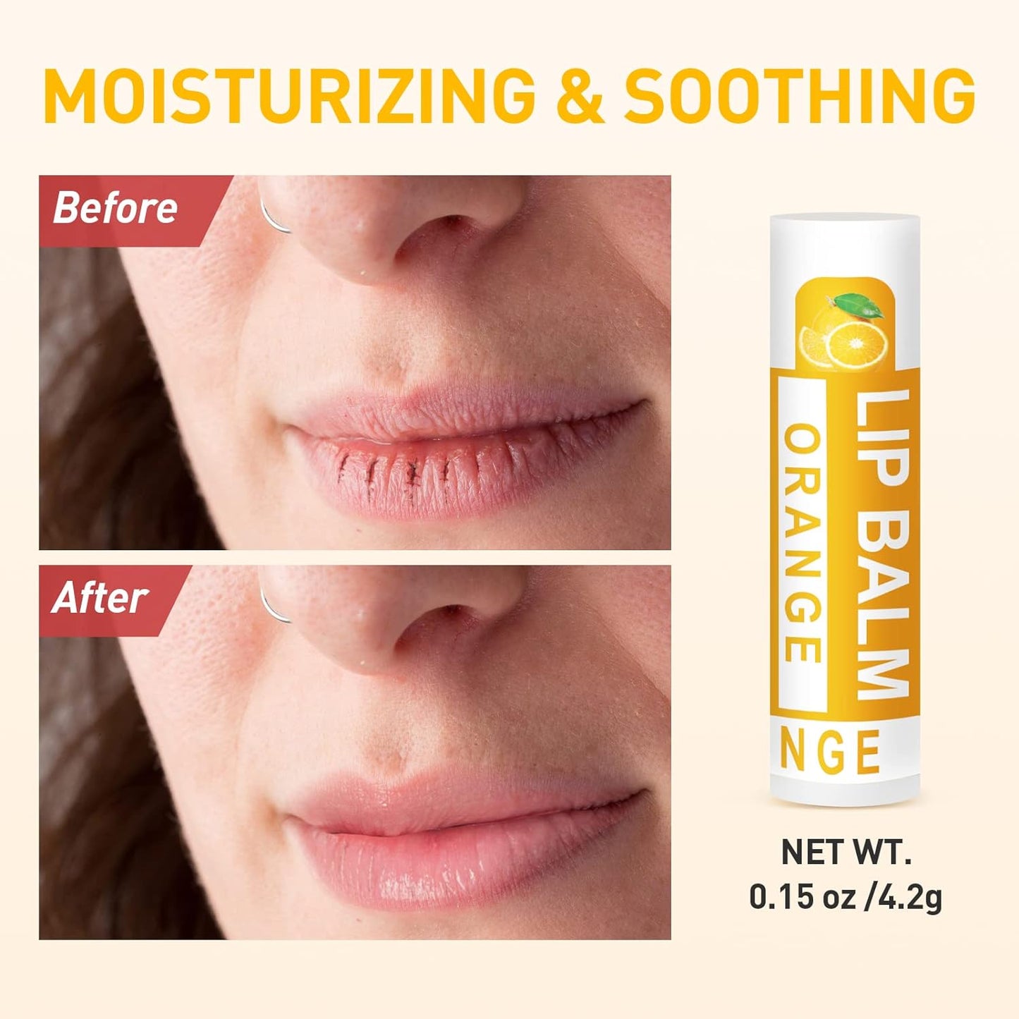 DMSKY Natural Lip Balm Bulk 60 Pack, Moisturizing Lip Balm with Vitamin E and Coconut Oil, Lip Care Product for Chapped Lips-12 Flavors