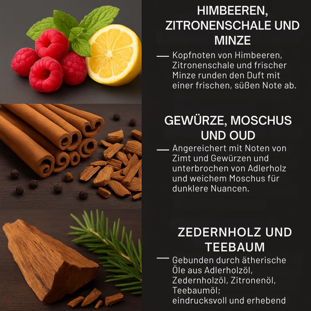 Gold Oud Beard Balm for Men – Luxurious Beard Cream with Shea Butter, Coconut Oil & Rich Cream Texture – Deep Conditioning & Styling – 50g