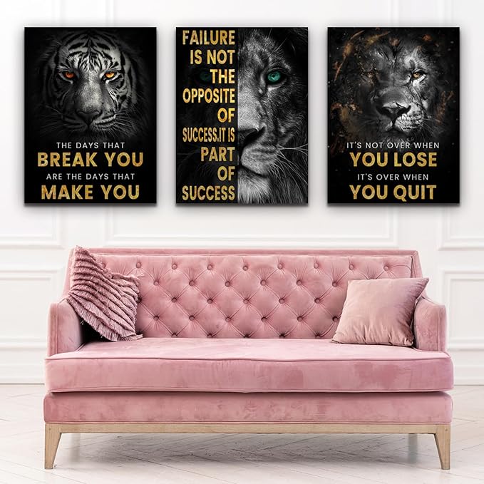 Motivational Wall Decor Art Inspirational Canvas Poster Print Inspiring Quotes - Image 6