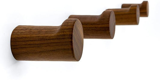 NAUMOO Natural Wooden Wall Mounted Hooks by NAUMOO