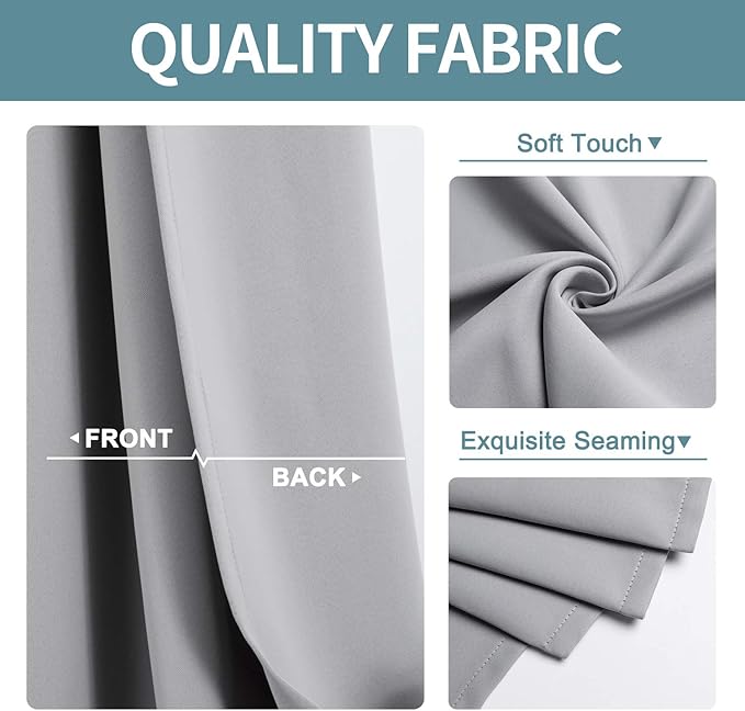 ChrisDowa Blackout Curtains 48 inches Long - Image 3