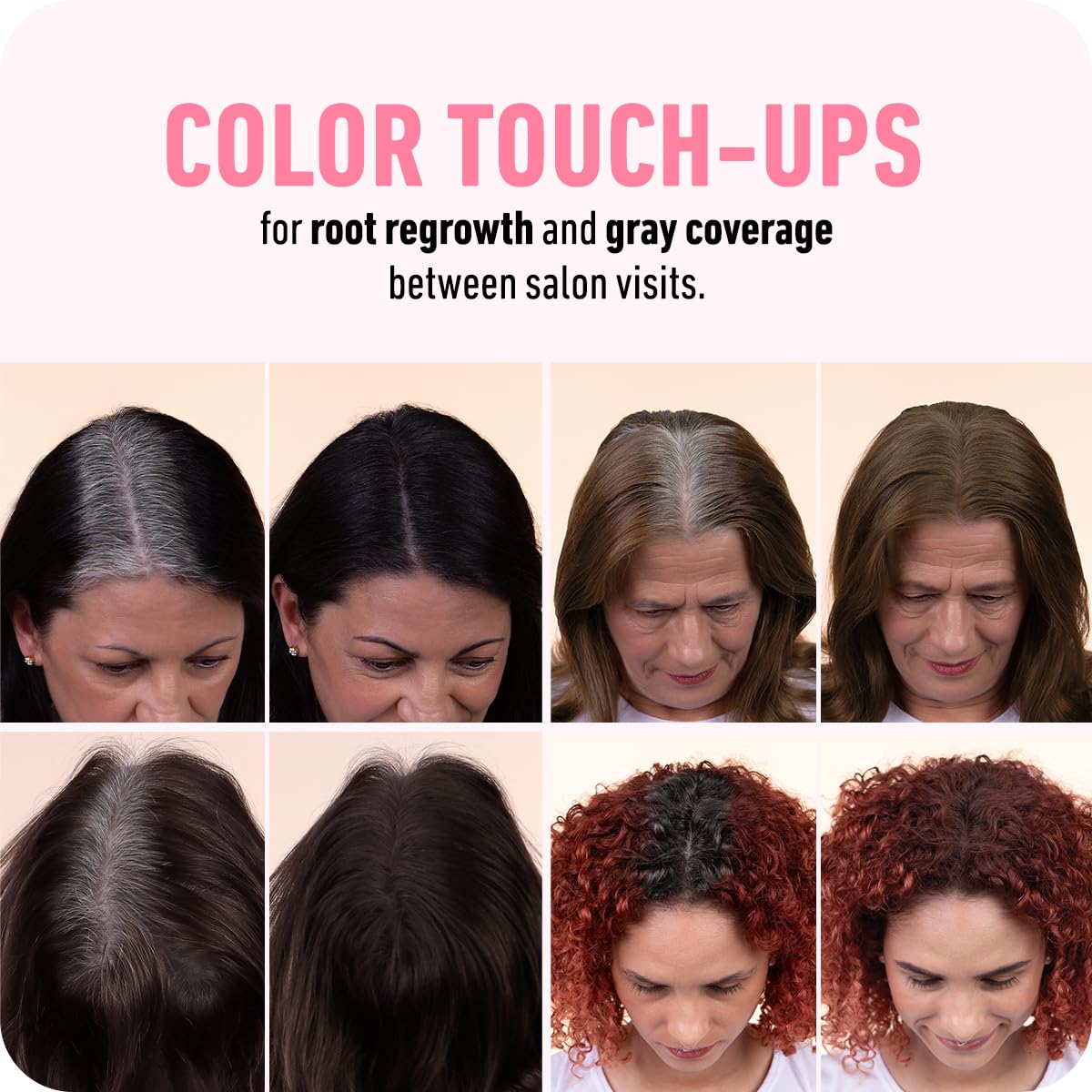 BOLDIFY Hairline Powder - Root Touch Up Hair Color for Gray Coverage - Bald Spot Concealing Hair Powder for Women & Men - 48-Hour Stain-Proof - Black