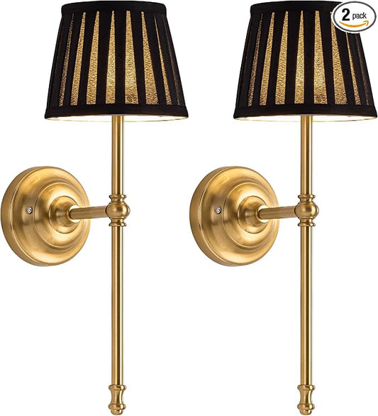 KDG Cordless Wall Sconces Set of 2, Small Wireless 5200mAh Rechargeable Battery by KDG