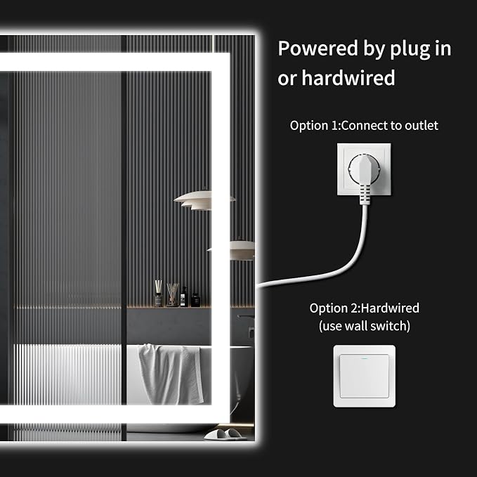 50"x30" LED Bathroom Mirror - Image 7