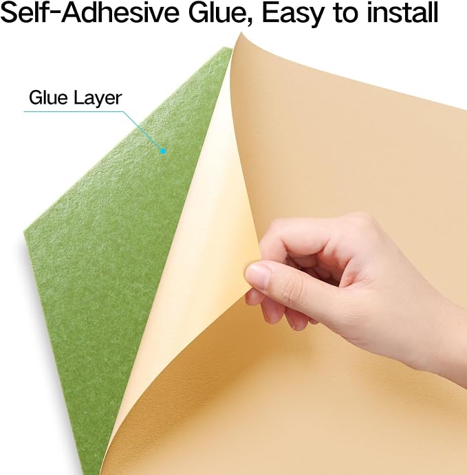 12 Pack Self-Adhesive Acoustic Panels 12" X 10" X 0.4" - Image 2
