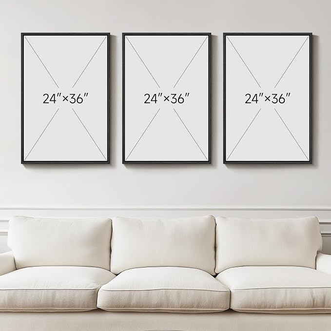 Framed Abstract Coastal Wall Art - Image 3
