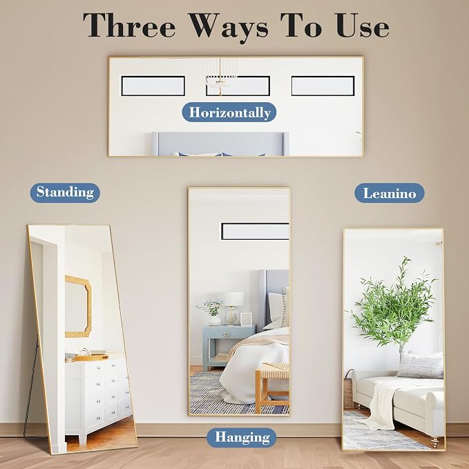 DUMOS 15"x56" Full Length Mirror - Image 6
