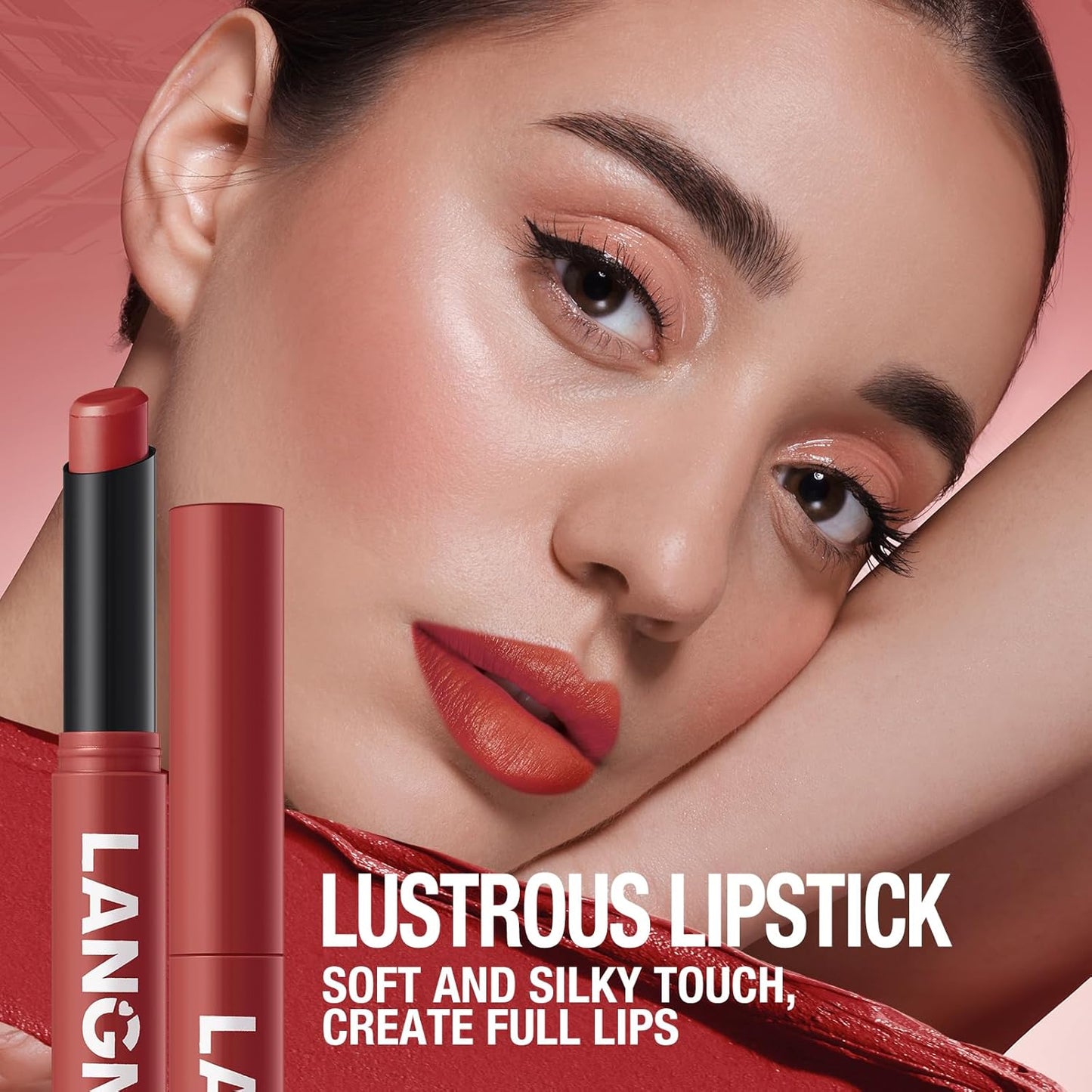 Jolilab 3Pcs Velvet Matte Lipstick Nude Matte Soft Dark Color Stick High Pigmented Long-Lasting Waterproof Lip Stick Lip Balm Beauty Cosmetics Gift for Girls and Women（04#+05#+06#