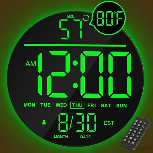 JALL 10" Large Digital Wall Clock by JALL