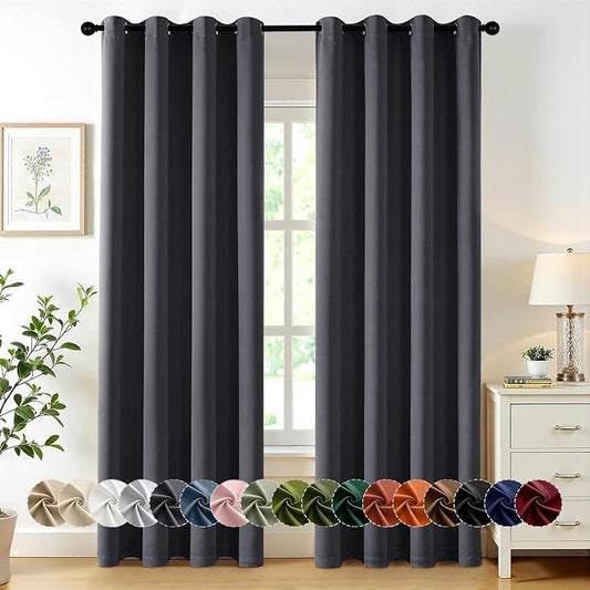 MIULEE Blackout Curtains for Bedroom Living Room 2 Panels, Thermal Insulated by MIULEE