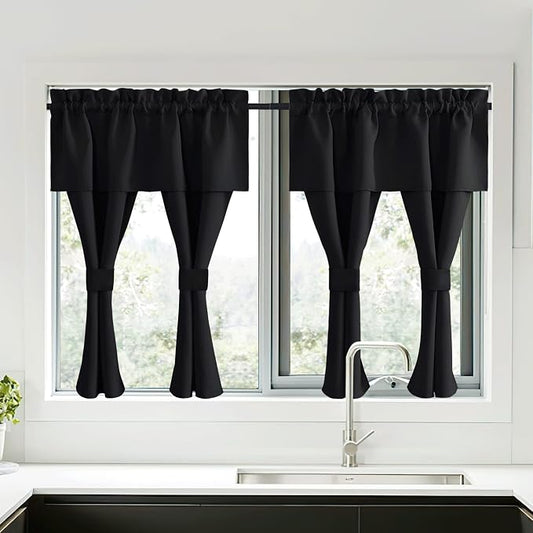 NICETOWN Black Blackout Curtains by NICETOWN