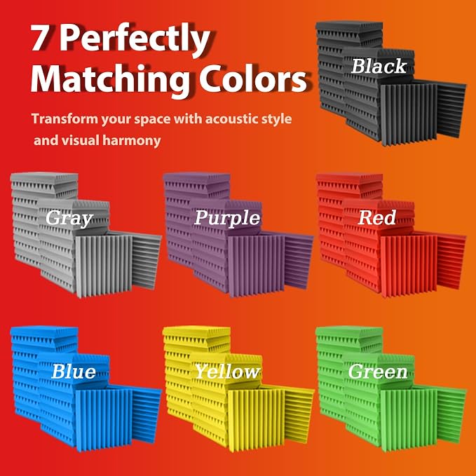24 Pack Acoustic Panels – Sound Proof Foam Panels - Image 5