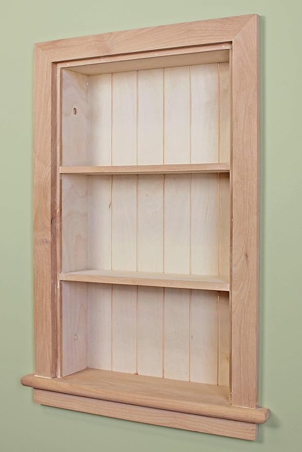14x24 Aiden Recessed Wall Niche Medicine Cabinet Replacement, in The Wall by FoxHollowFurnishings
