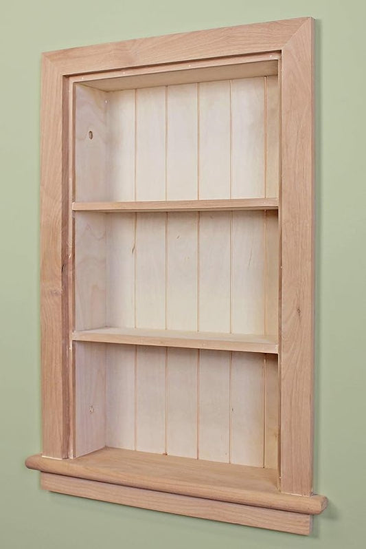 14x24 Aiden Recessed Wall Niche Medicine Cabinet Replacement, in The Wall by FoxHollowFurnishings