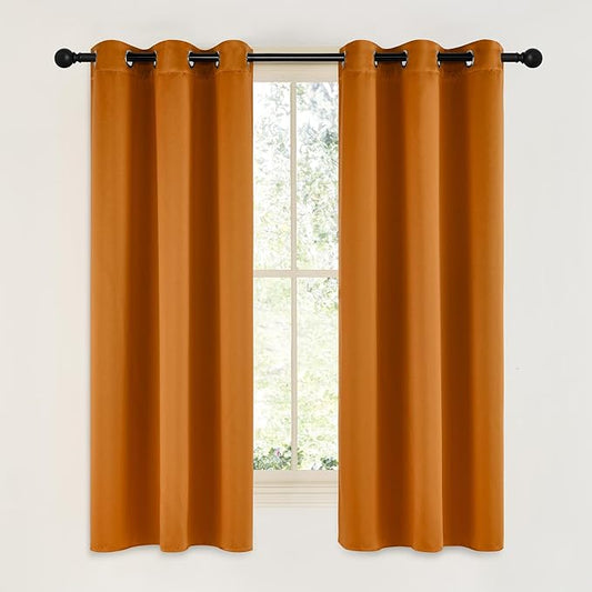 NICETOWN Room Darkening Cafe Satin Curtains by NICETOWN