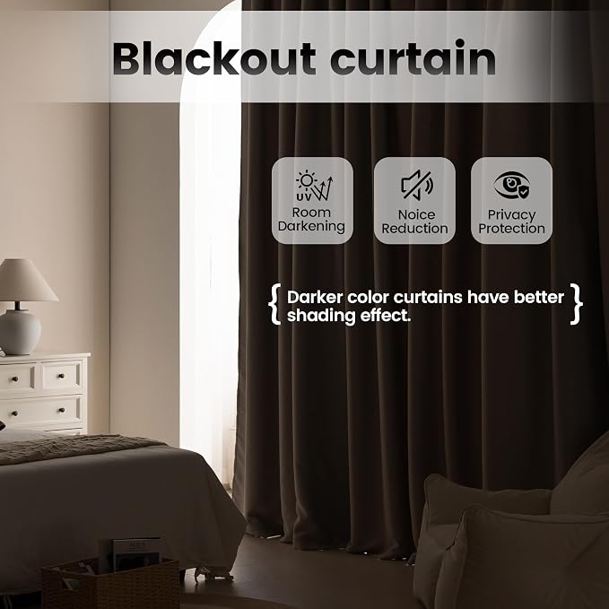 Room Divider Blackout Ceiling Track Curtains - Image 5