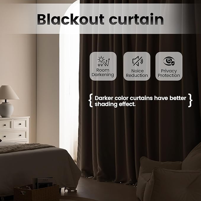 Room Divider Curtains, Back Tab Extra Wide Theater Curtains - Image 5