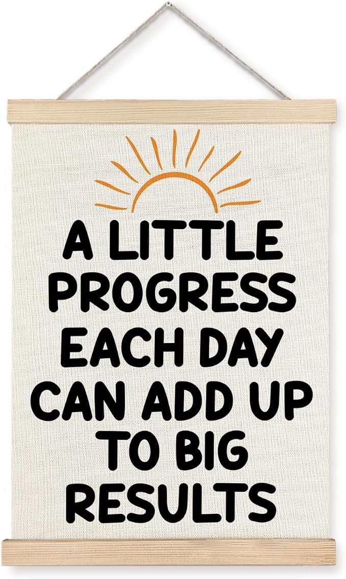 Supwhd Sunset Positive Affirmations Wall Decor, Inspirational Add Up to Big by Homedecoration