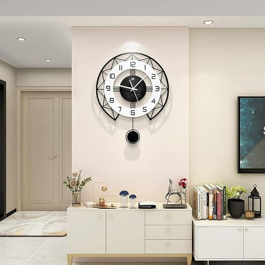 Large Wall Clock for Living Room Decor Modern Silent Pendulum Wall Clock for by CreativeClock