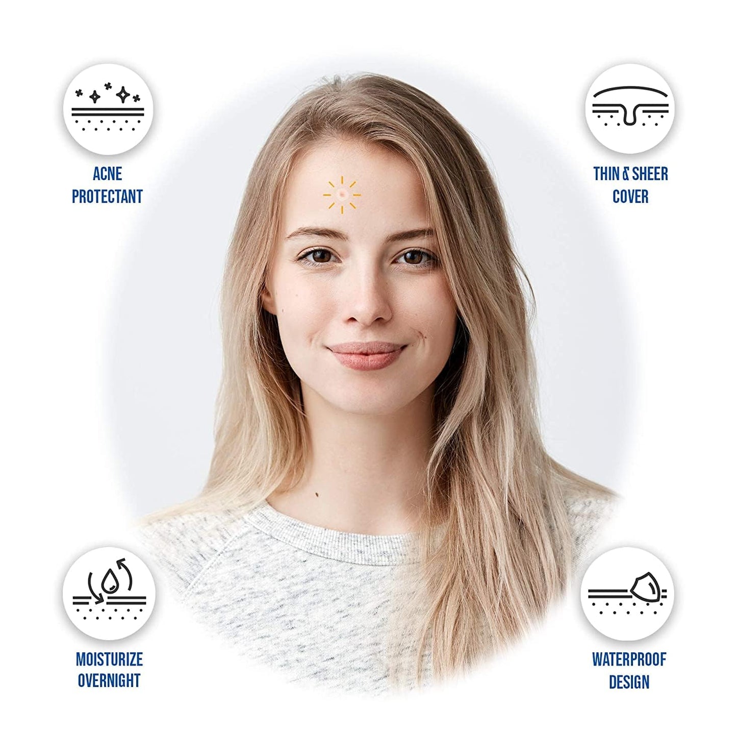 Celavi Acne Spot Treatment Hydrocolloid Patch (Acne Treatment, 60 Count)