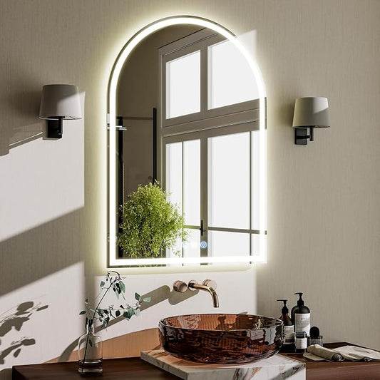 BEAUTYPEAK LED Arch Bathroom Mirrors by BEAUTYPEAK