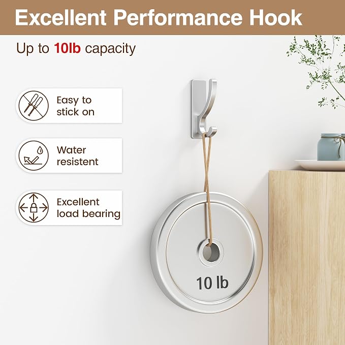 pickpiff Adhesive Wall Hooks for Towels - Image 3