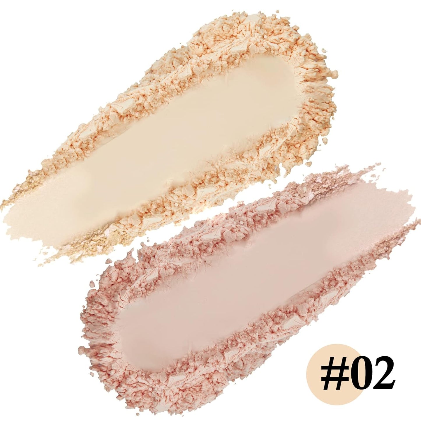 Boobeen Pressed Powder, Light Shade, Long-Lasting Matte Finish, Flawless Lightweight Makeup, 2 Layers Setting Powder Foundation, Compact with Mirror and Puff