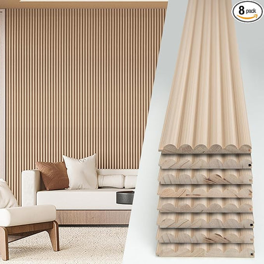 Art3d Fluted Wood Panel by Art3d