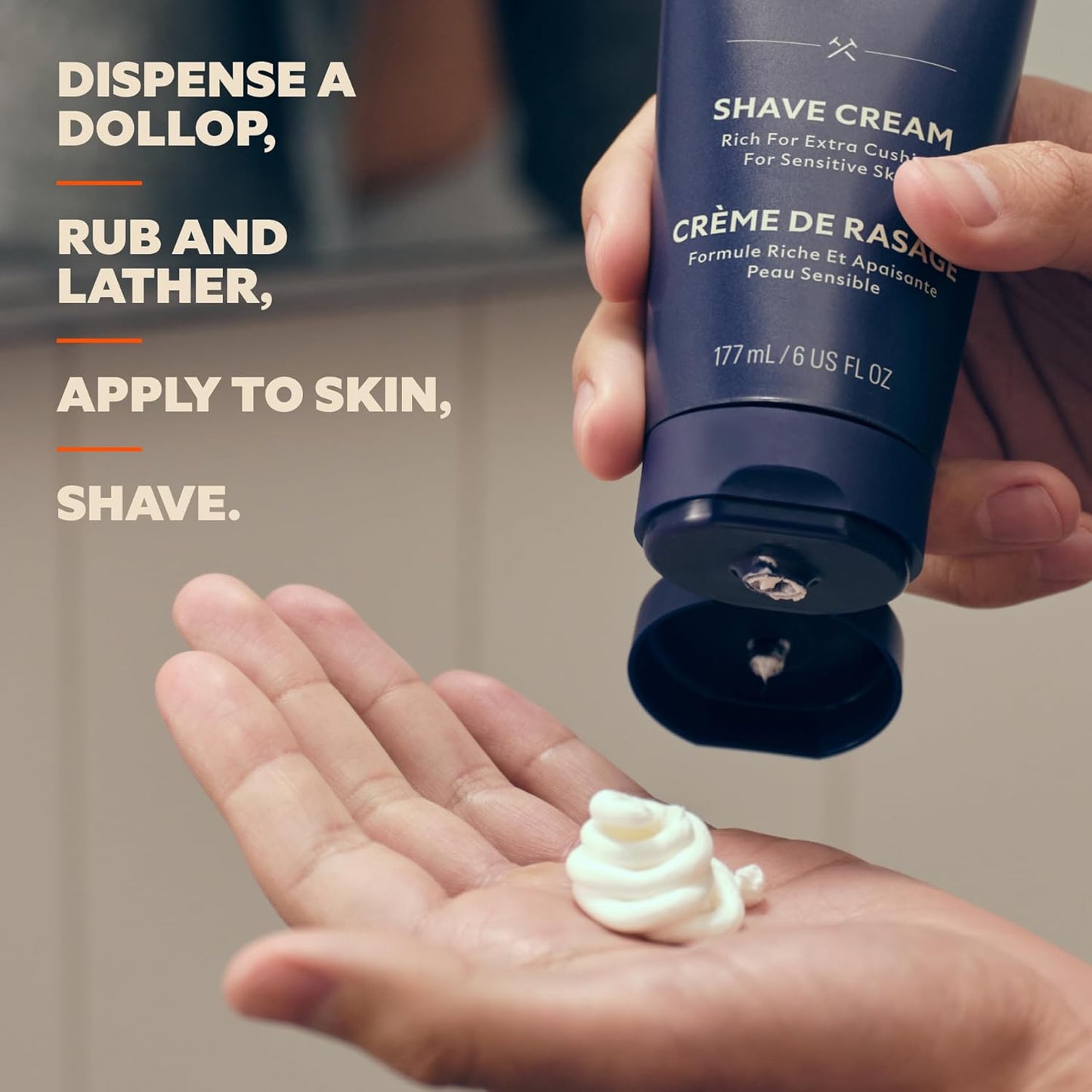 Dollar Shave Club 4-Piece Razor Set - Extra Close Refill Cartridges, Alarm Handle & Shave Cream 3oz