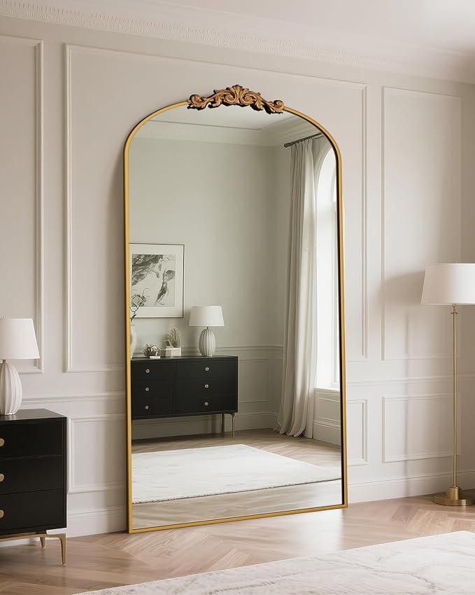 Antok Arched Full Length Mirror, Full Body Mirrors - Image 3