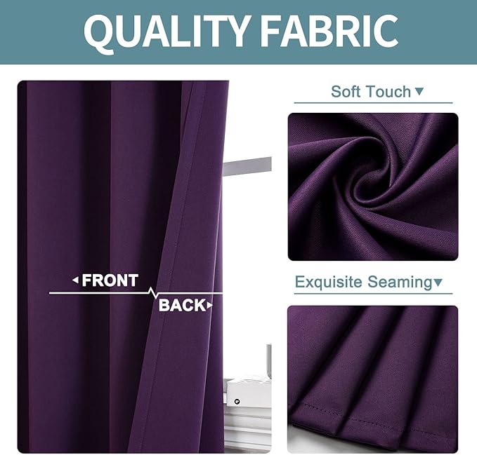 ChrisDowa Blackout Curtains 90 Inches Long - Image 3