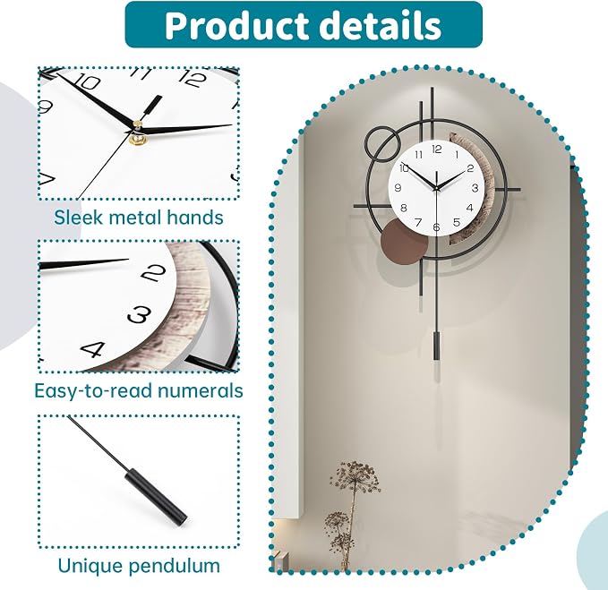 Wall Clock Decorative Modern Wall Clocks - Image 5