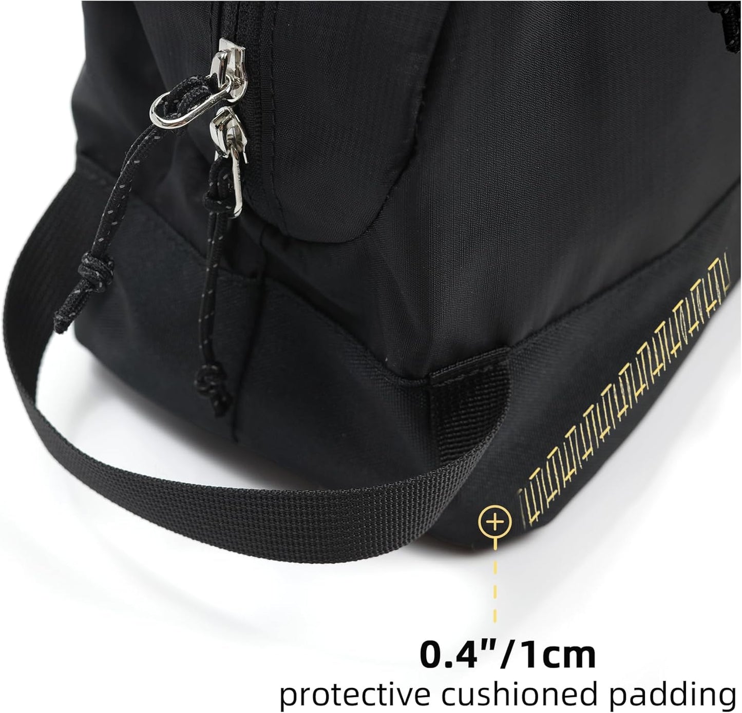 Travel Toiletry Bag 8L, Large Packing Cube with Waterproof TPU Wet/Dry Compartment (01 Black Stealth)